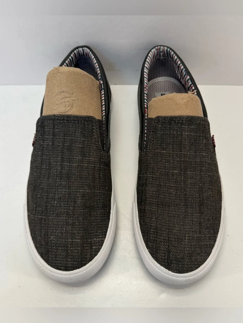 Ben Sherman Percy Men's Slip-On Casual sneaker in Dark Denim Charcoal size 9.5